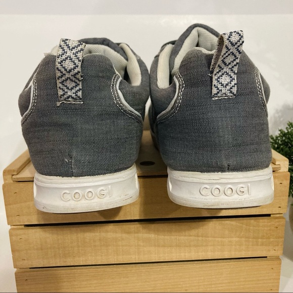 Coogi Men’s Charcoal Chambray Sneakers Size 13 - Picture 7 of 9